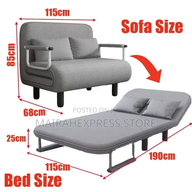 Modern 3in1Sofa Bed Folding Double 5 Position Convertible Chair Lounge