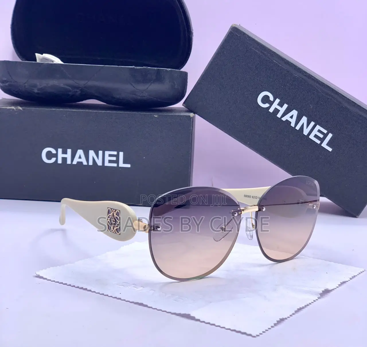 Chic Chanel Inspired Sunglasses - Gradient Lenses