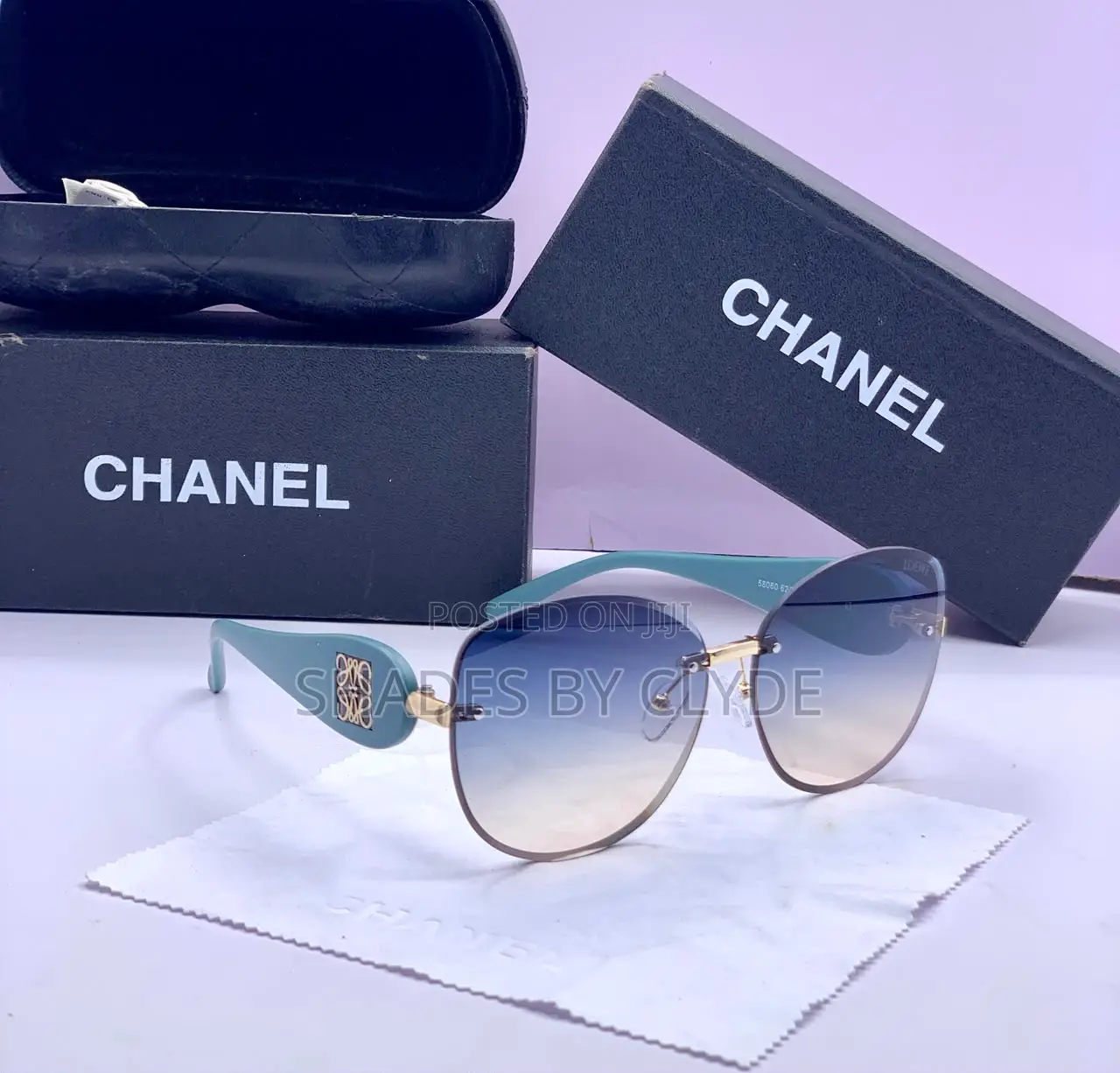 Chic Chanel Inspired Sunglasses - Gradient Lenses