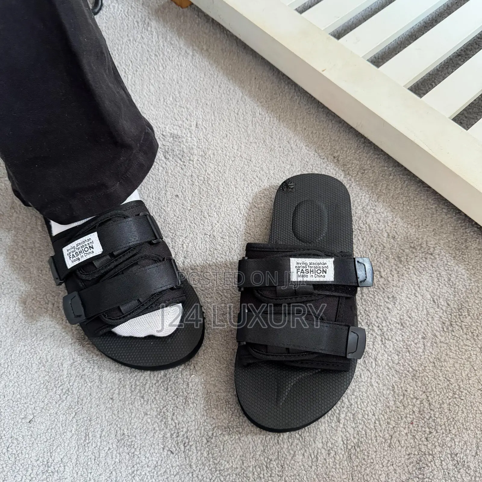 Premium Tech Slides (Low Sole) Available in Store in Four (4) Colors