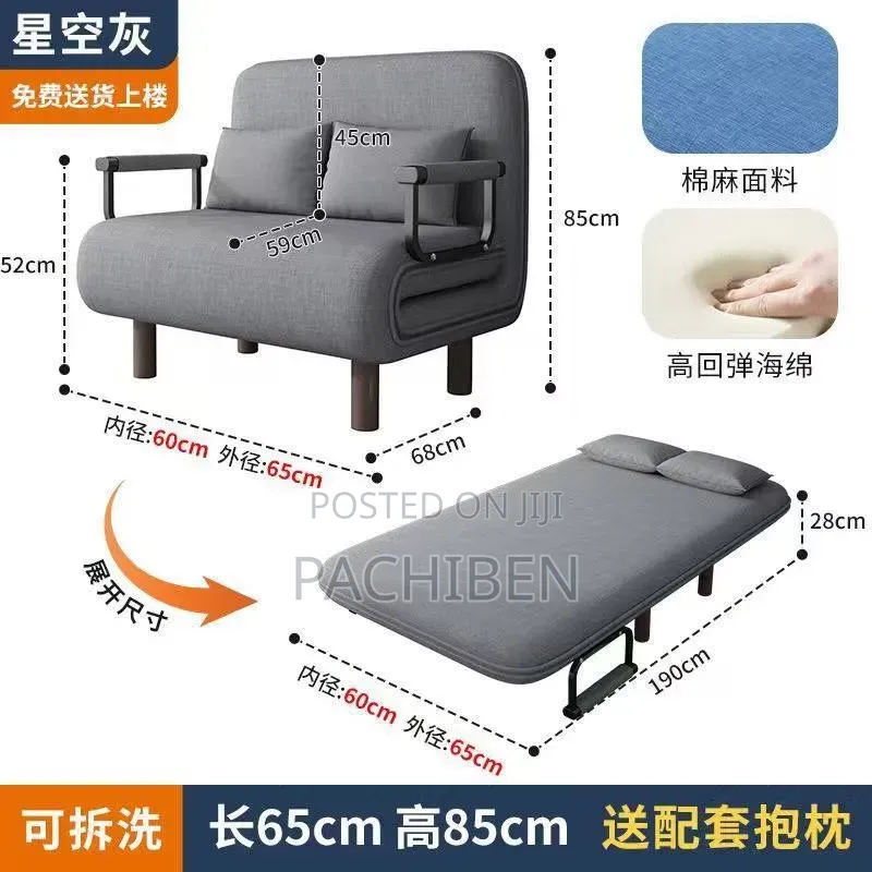 3in1 Sofa Bed N Chair 2 Pillows