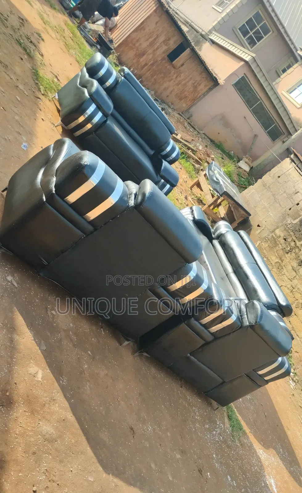 Brand New Top Quality Very Sturdy 7 Seaters Leather Sofa Set (3,2,1,1)
