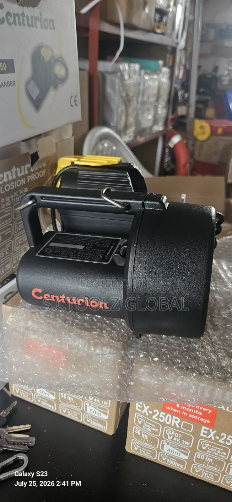 Centurion Ex Rechargeable Hand Torch