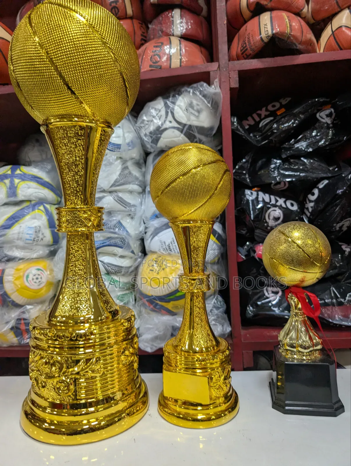 Basketball Trophies for 1st , 2cd, 3rd, Set of 3
