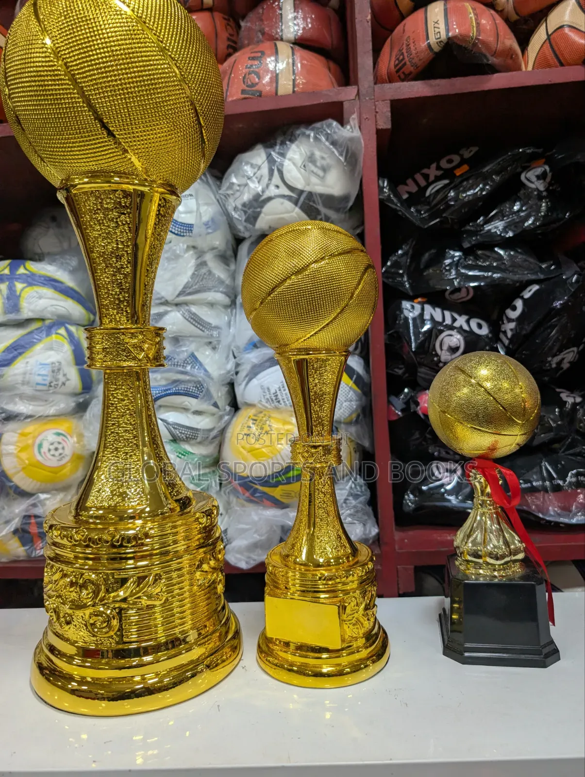 Basketball Trophies for 1st , 2cd, 3rd, Set of 3