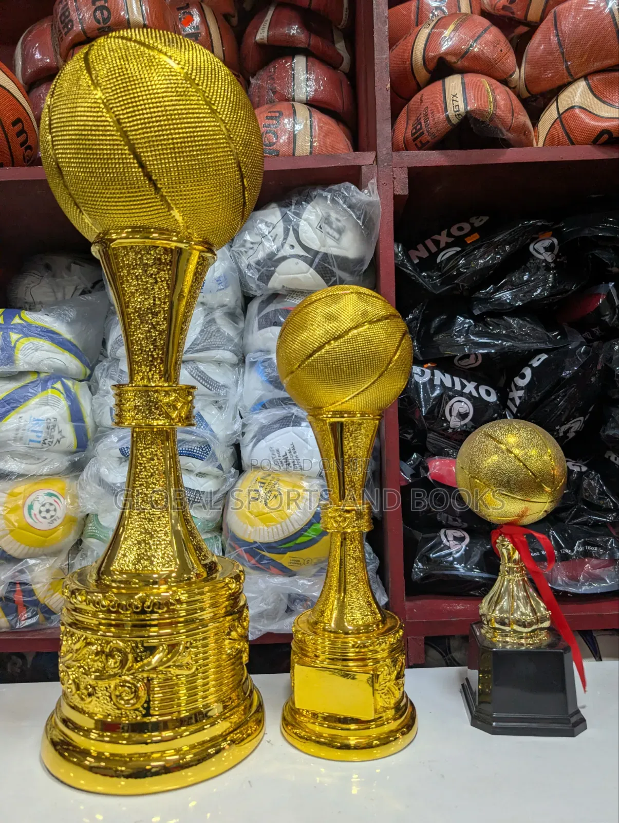 Basketball Trophies for 1st , 2cd, 3rd, Set of 3