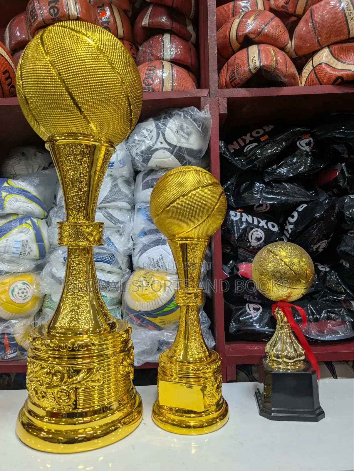 Basketball Trophies for 1st , 2cd, 3rd, Set of 3