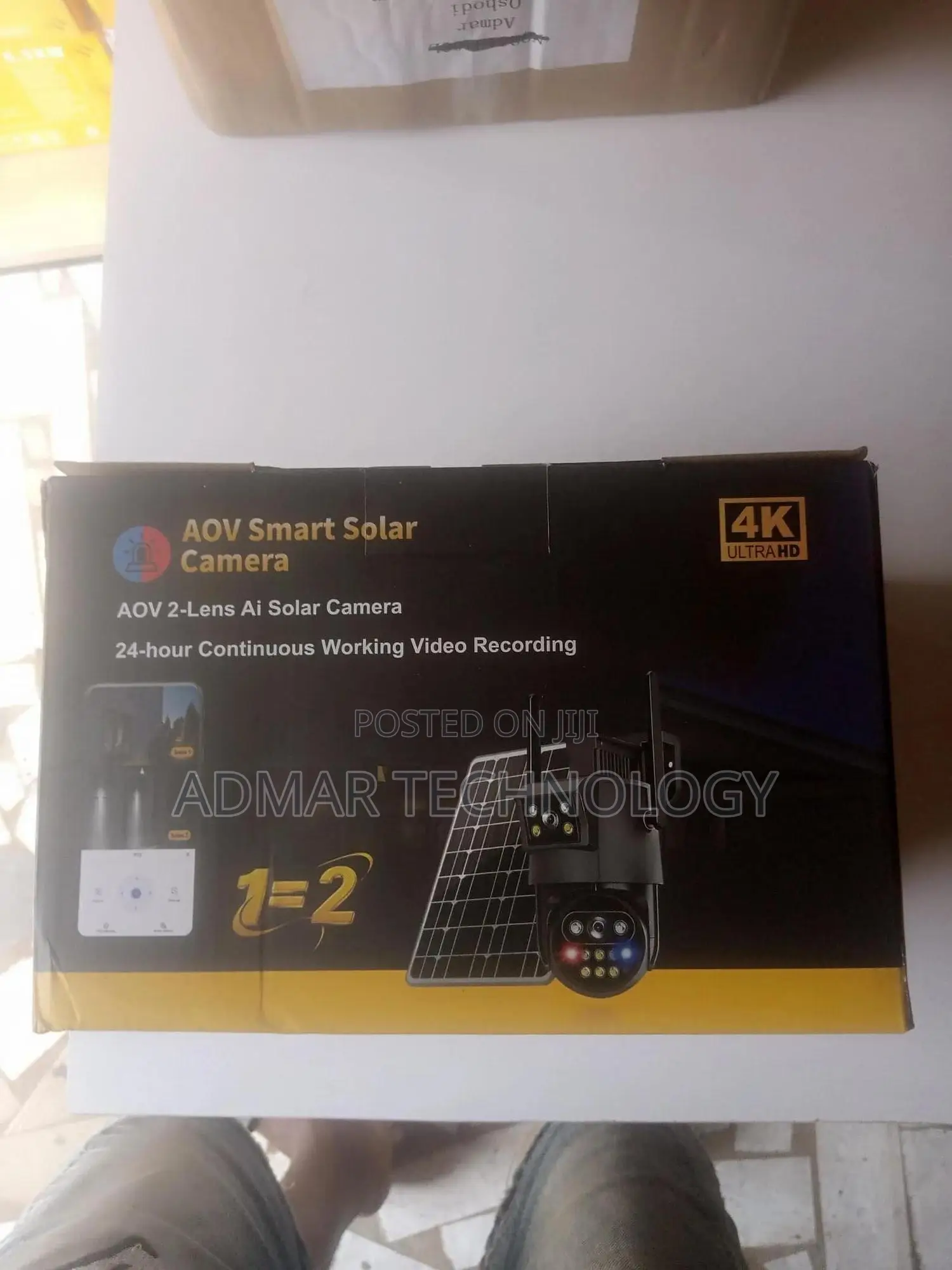 WydaVision 10MP 2-Lens Solar Camera With 64GB Memory Card