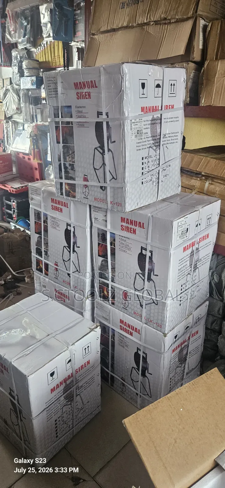 Manual Operated Alarm Siren