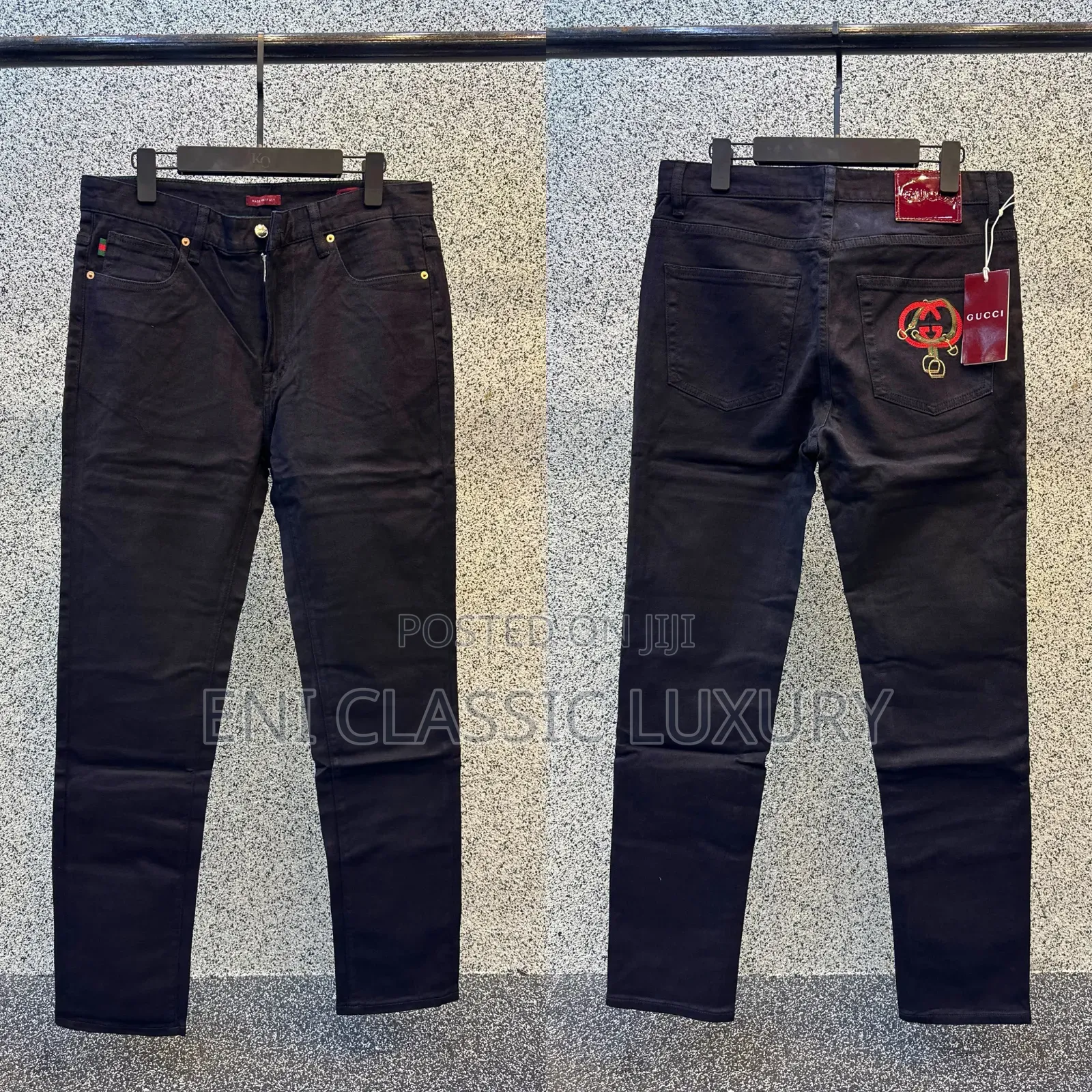 High Demand Luxury Men's Jeans Gucci Best Quality Well Branded Package