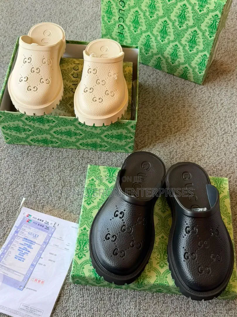 GUCCI GG Print Robber Half Shoe