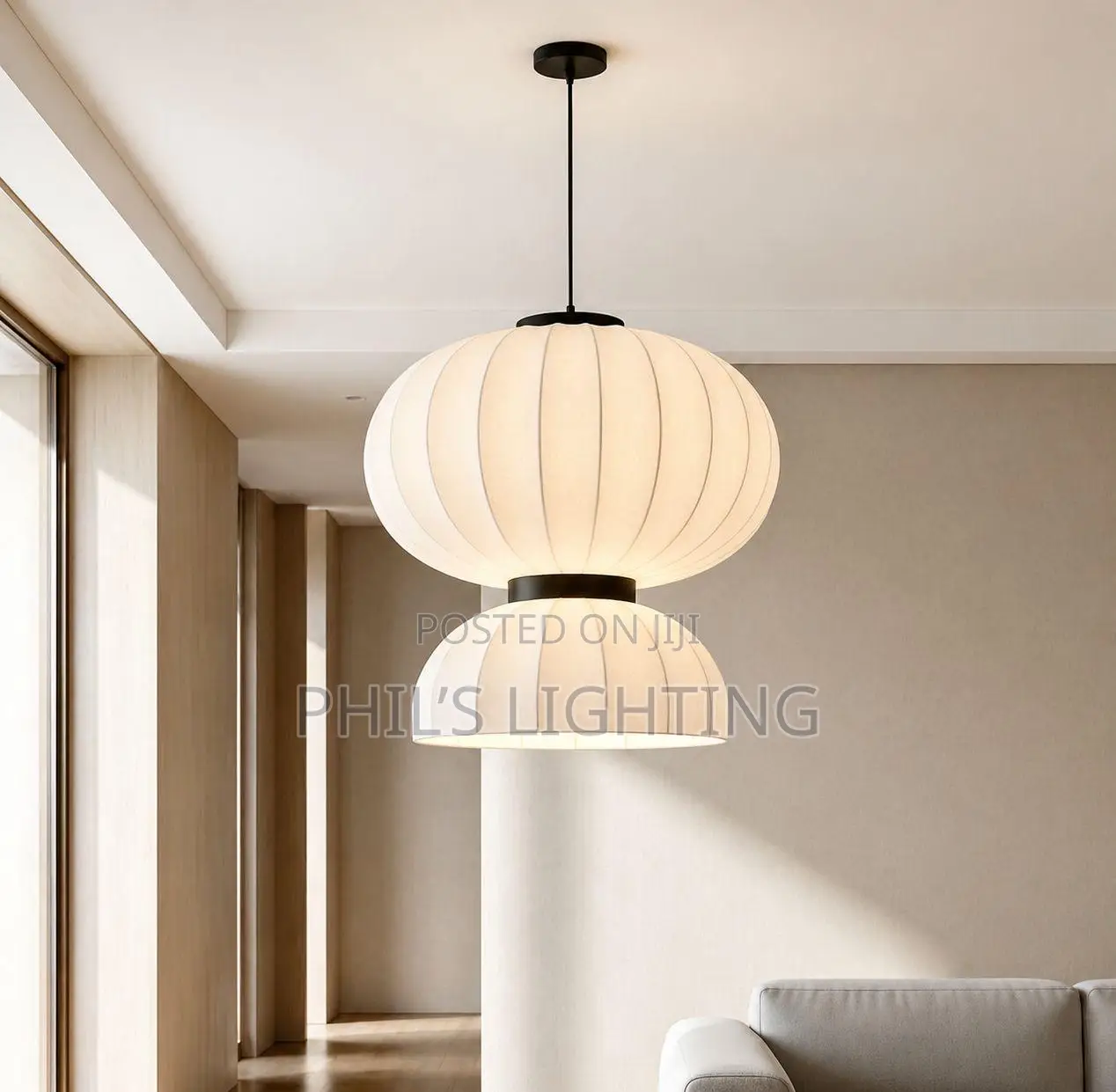 Japanese Wabi-Sabi Style LED Hanging Chandeliers