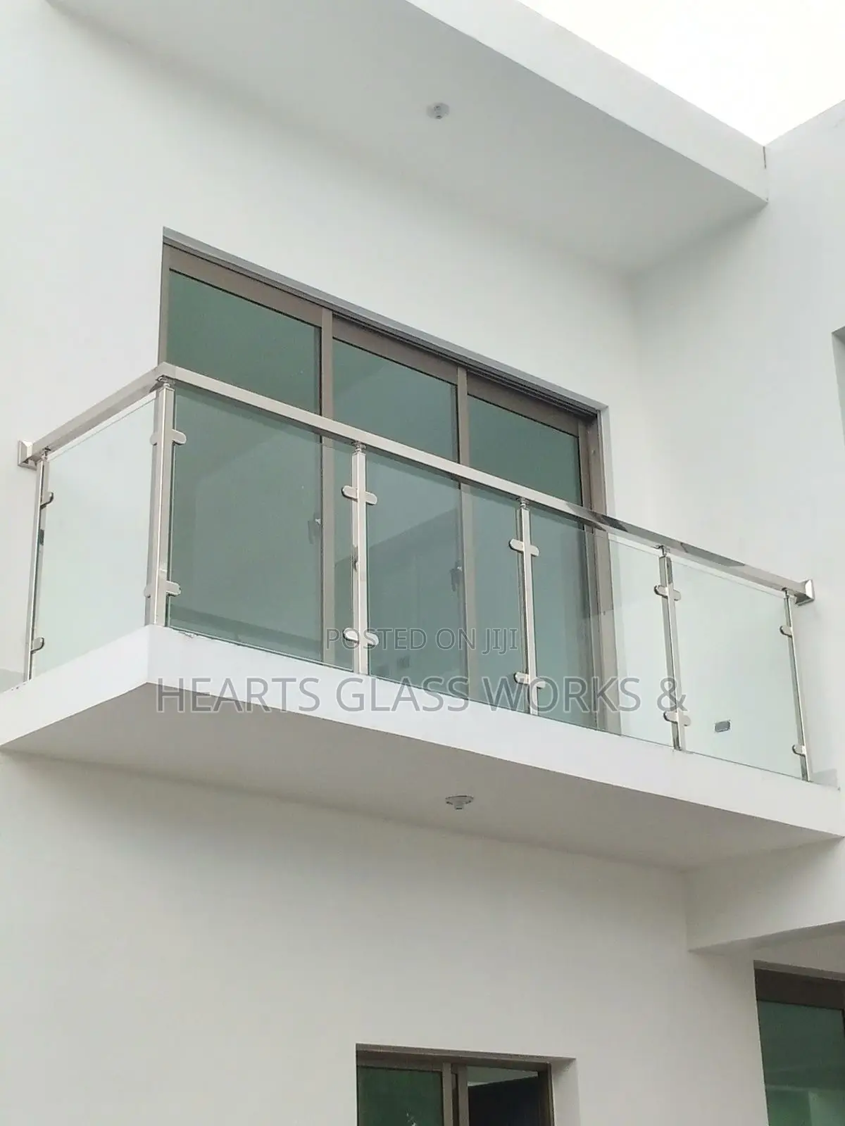 Balcony Glass Railings System With 8mm Tempered Glass