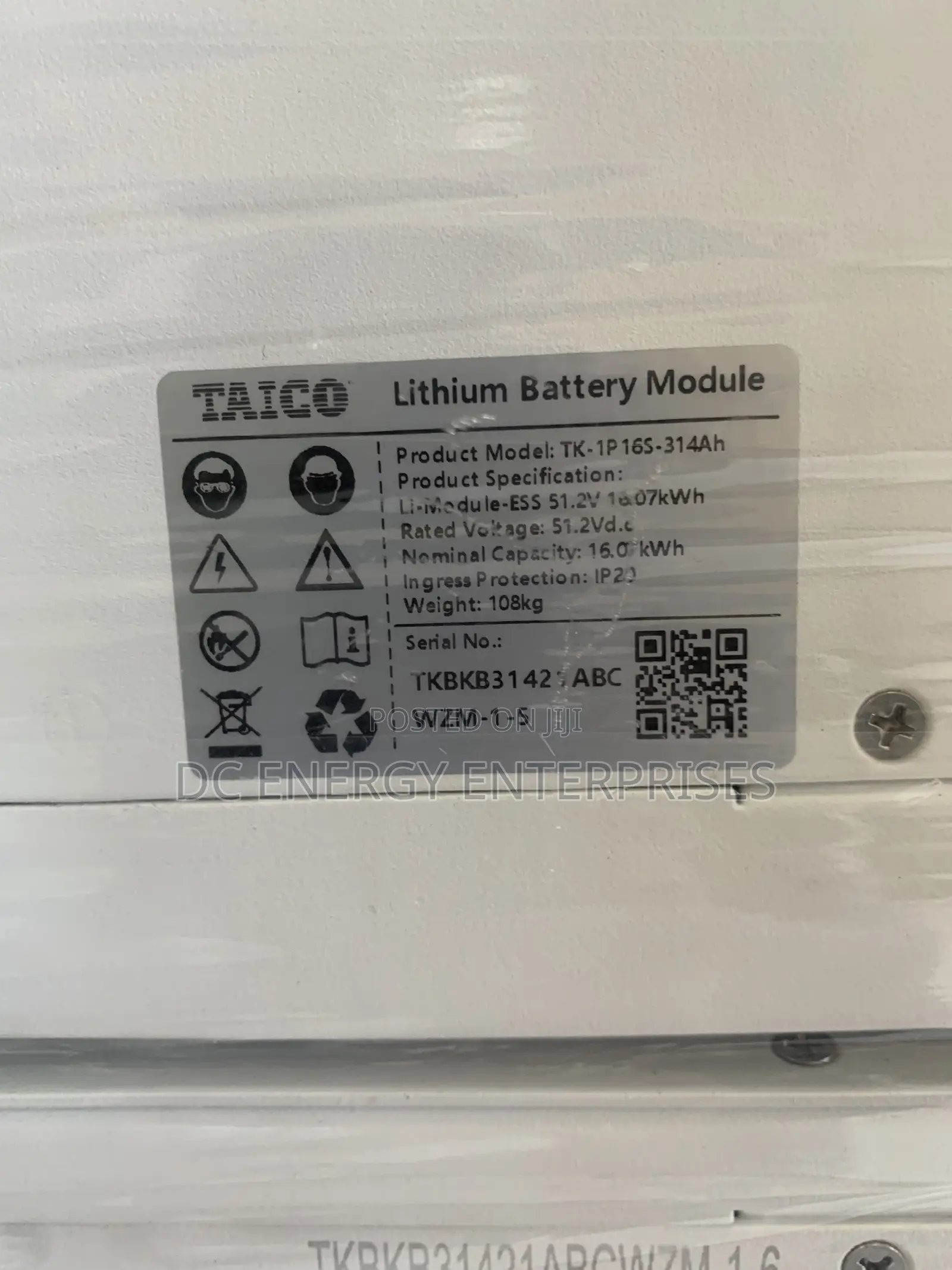 Taico 112kwh/48v Industrial Lithium Battery