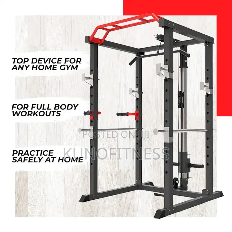 Squat Power Rack With Cable Pulley – Multi Exercise