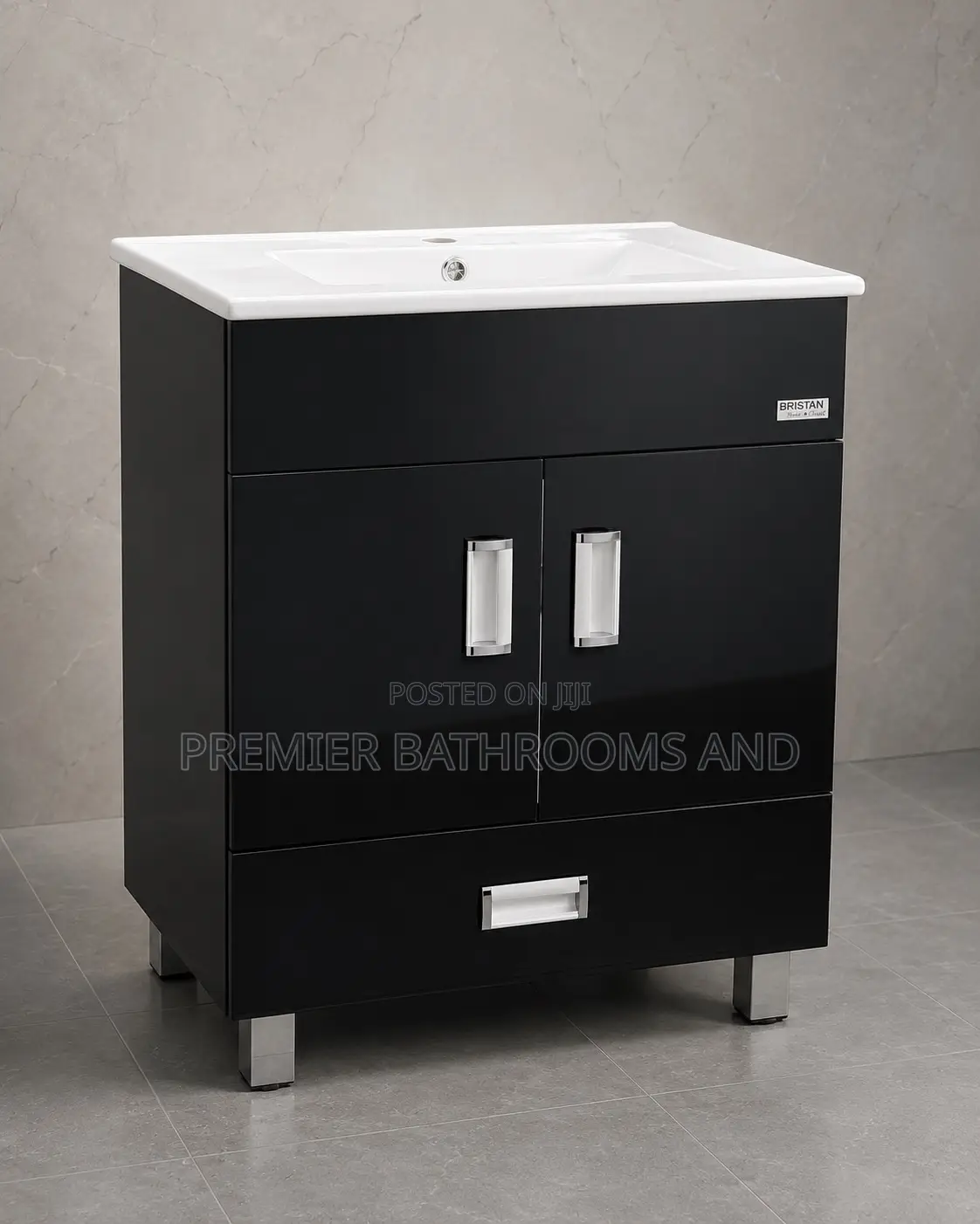 Black Cabinet Basin
