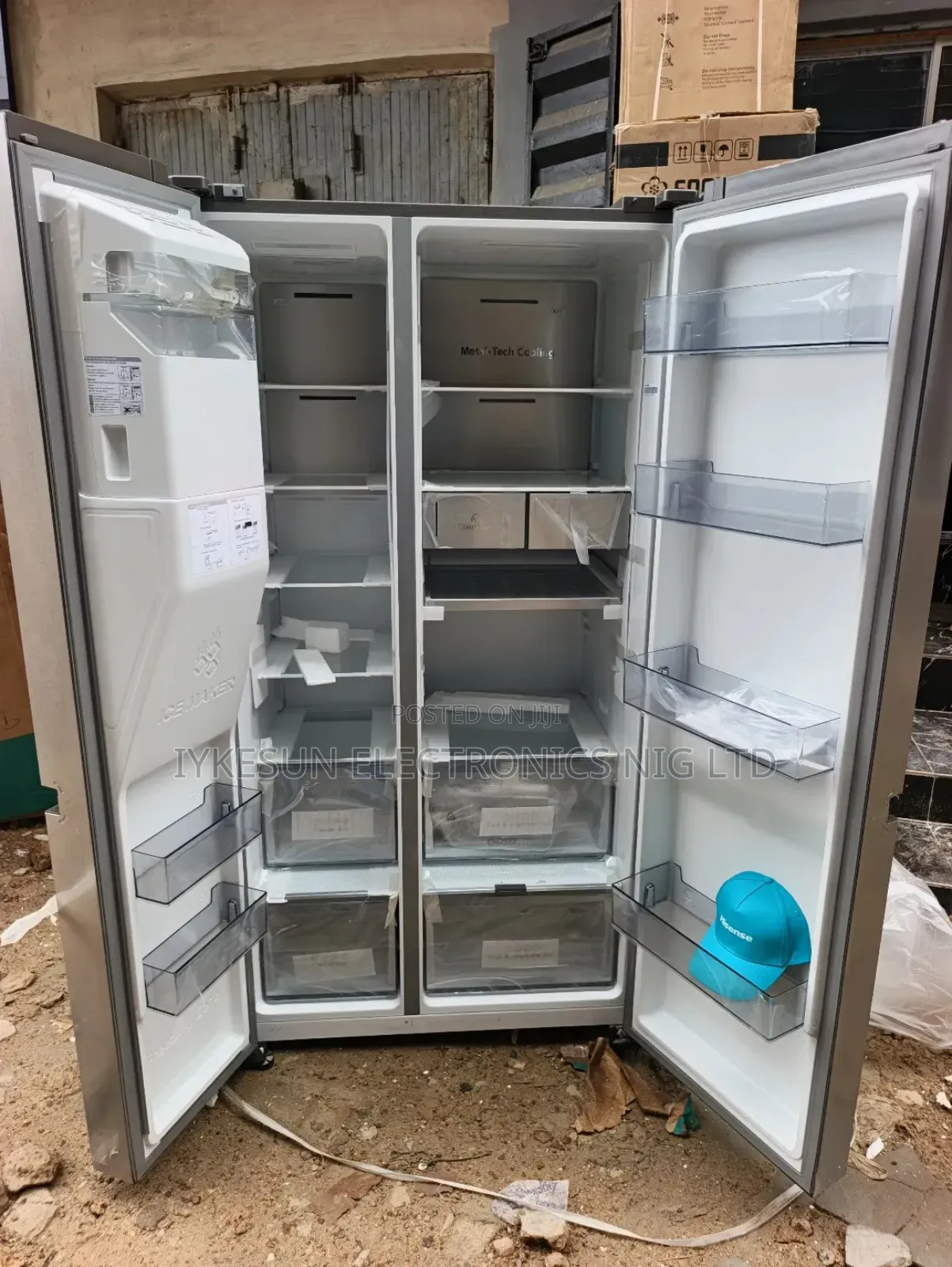 Original Hisense Side BY Side Fridge Inverter With ICE Maker Blocks