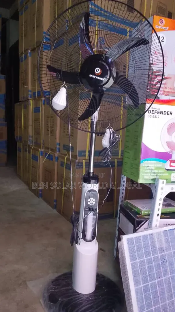 18inches Rechargeable AC /DC Solar Fan With Remote Control