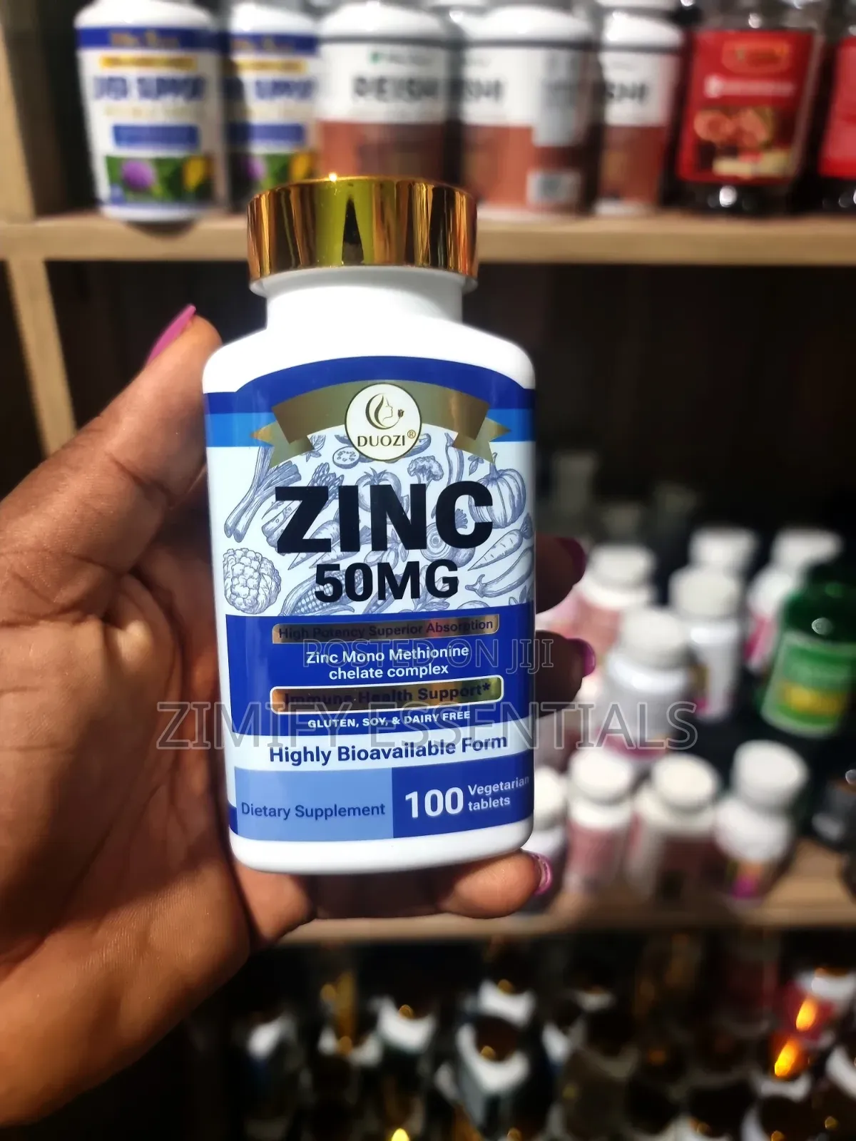 Duozi Zinc 50mg High Potency Chelate Complex