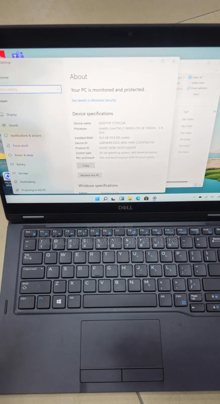 Laptop Dell Latitude 7390 2-in-1 16GB Intel Core i7 SSD 512GB