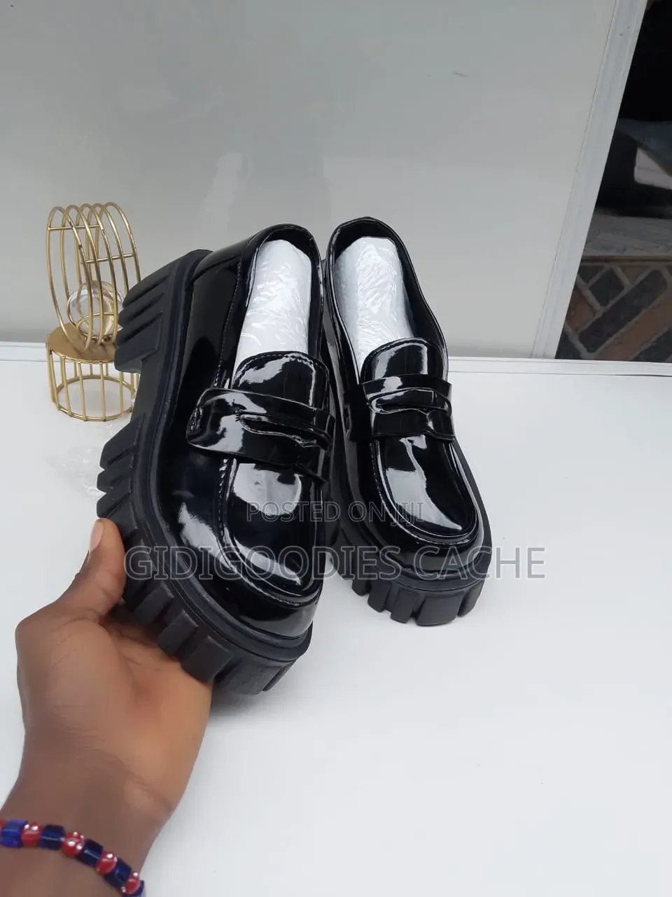 Patent Leather Platform Shoes