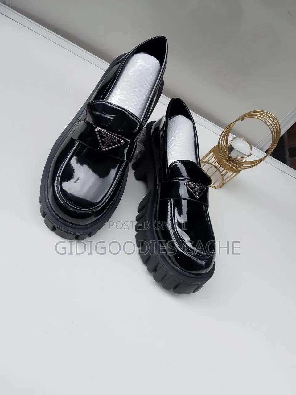 Patent Leather Platform Shoes