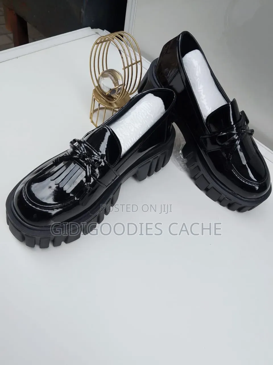 Patent Leather Platform Shoes