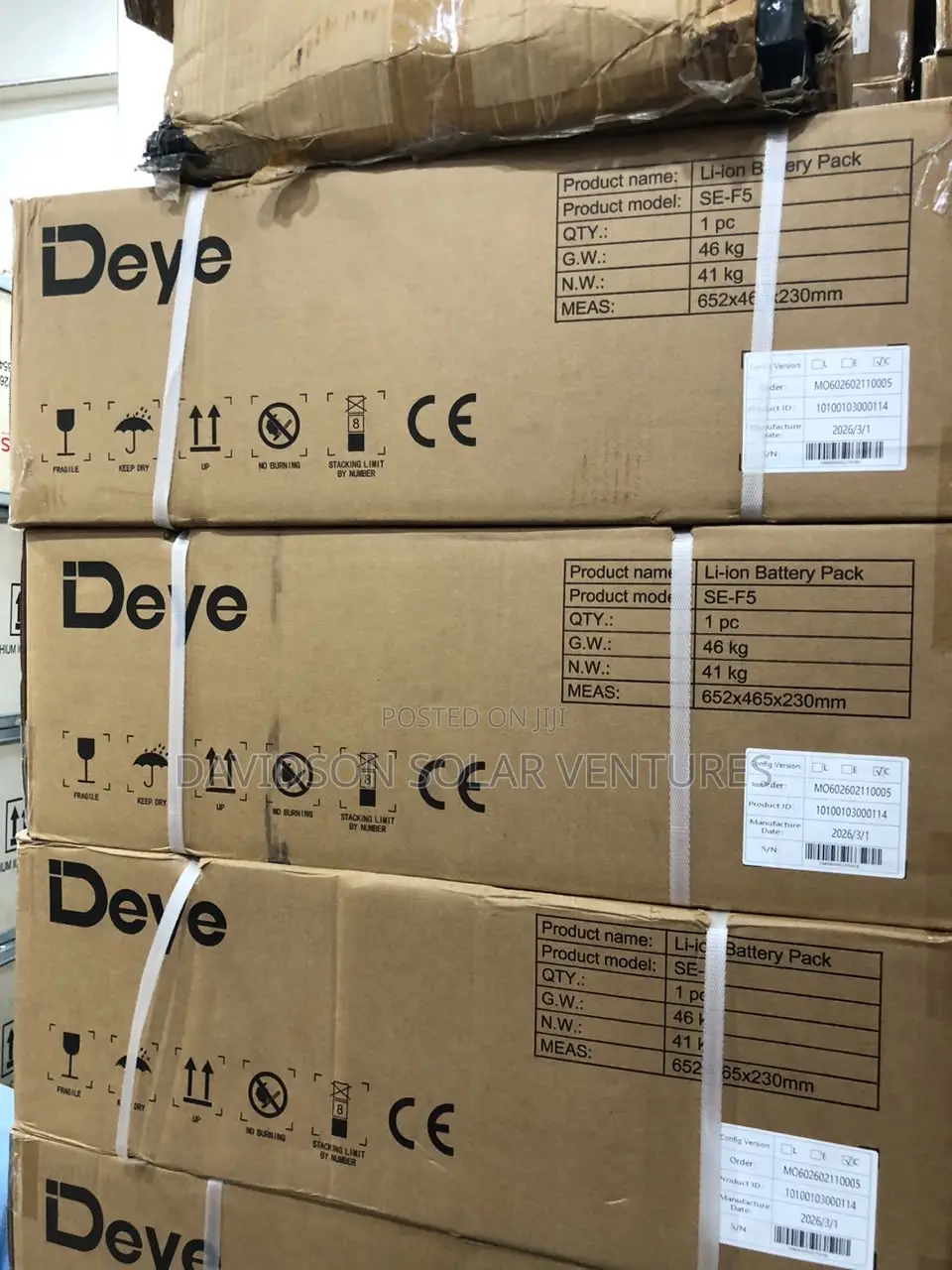 5kwh 48v Display Screen Deye Lithium Ion Battery