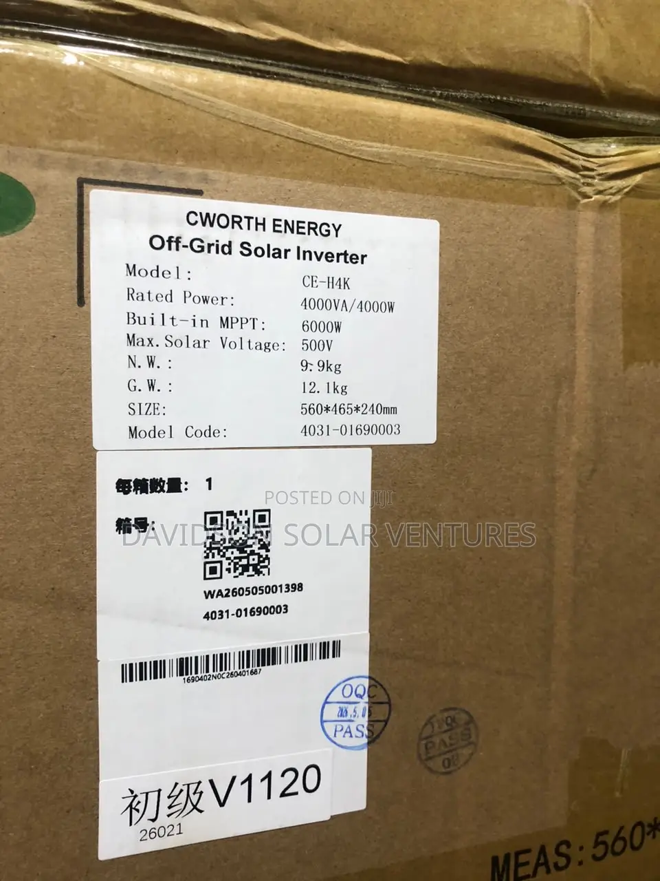 4kva 24v Cworth Hybrid Inverter