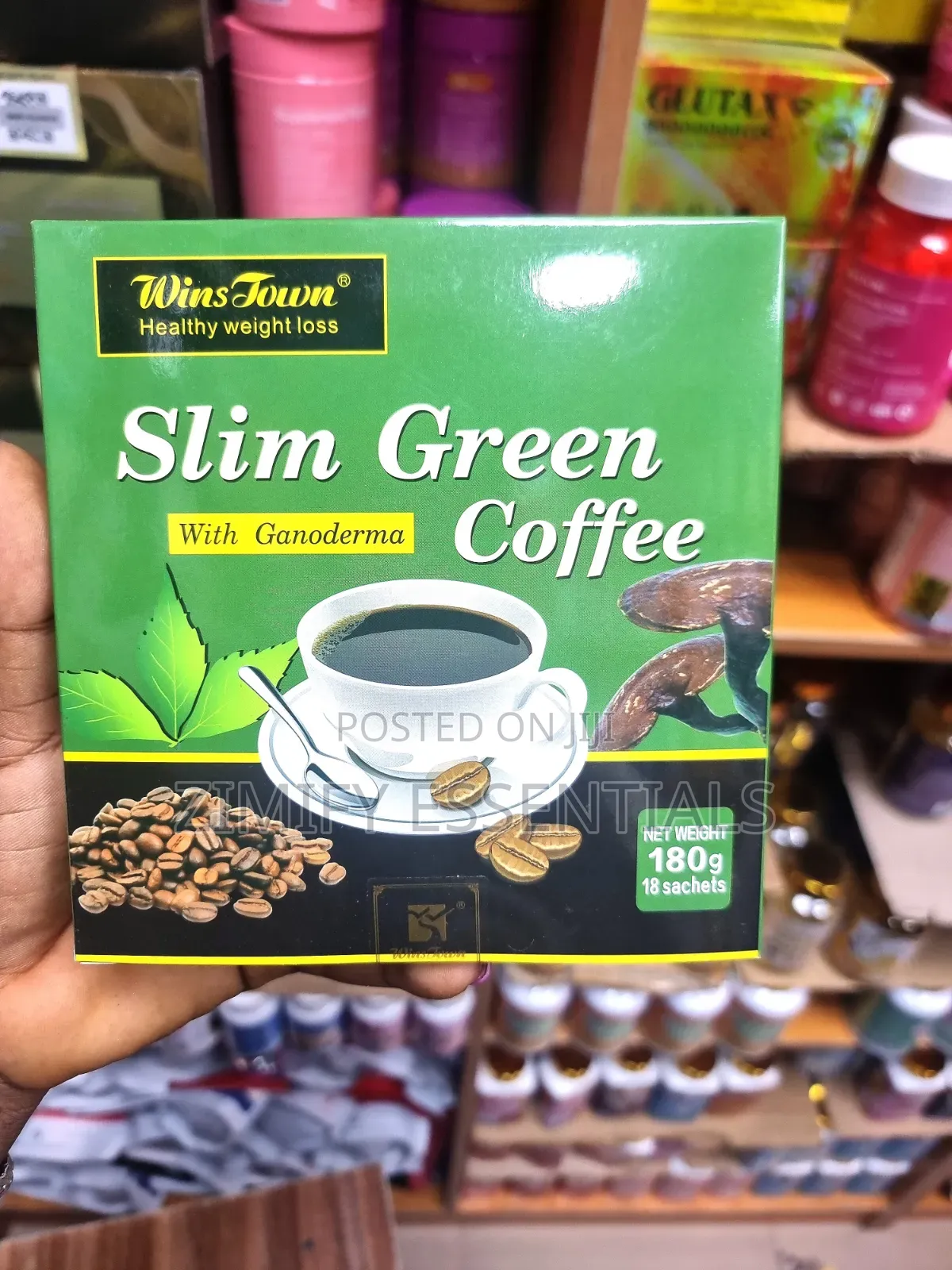 Wins Town Slim Green Coffee With Ganoderma