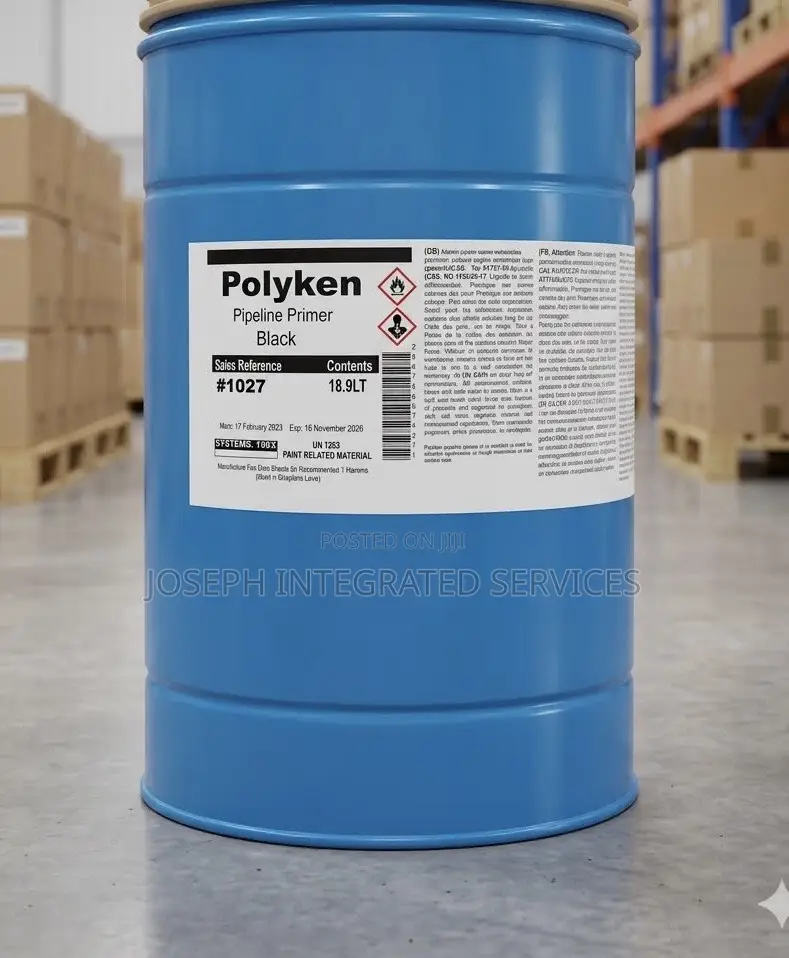 18.9-Liter Drum of Polyken Pipeline Primer Black