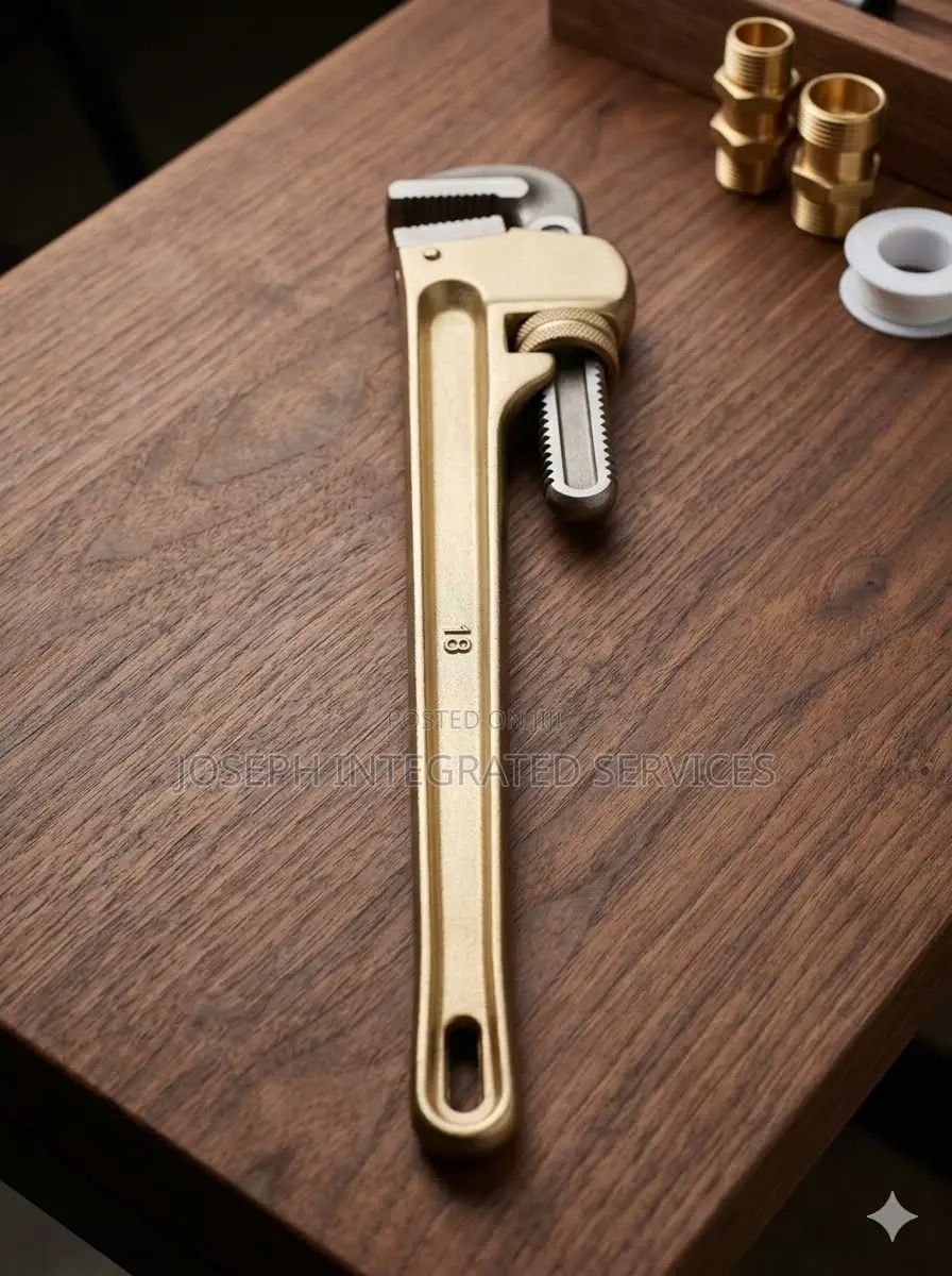 18-Inch Non-Sparking Brass Pipe Wrench