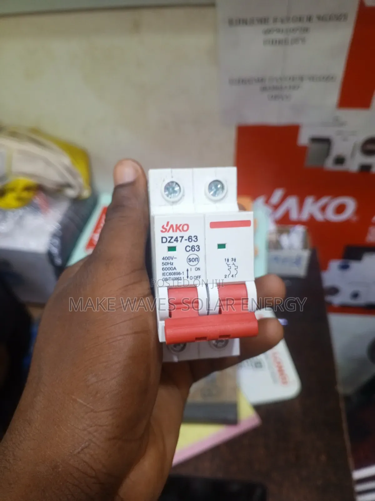 2p 63A AC MCB Breaker Sako
