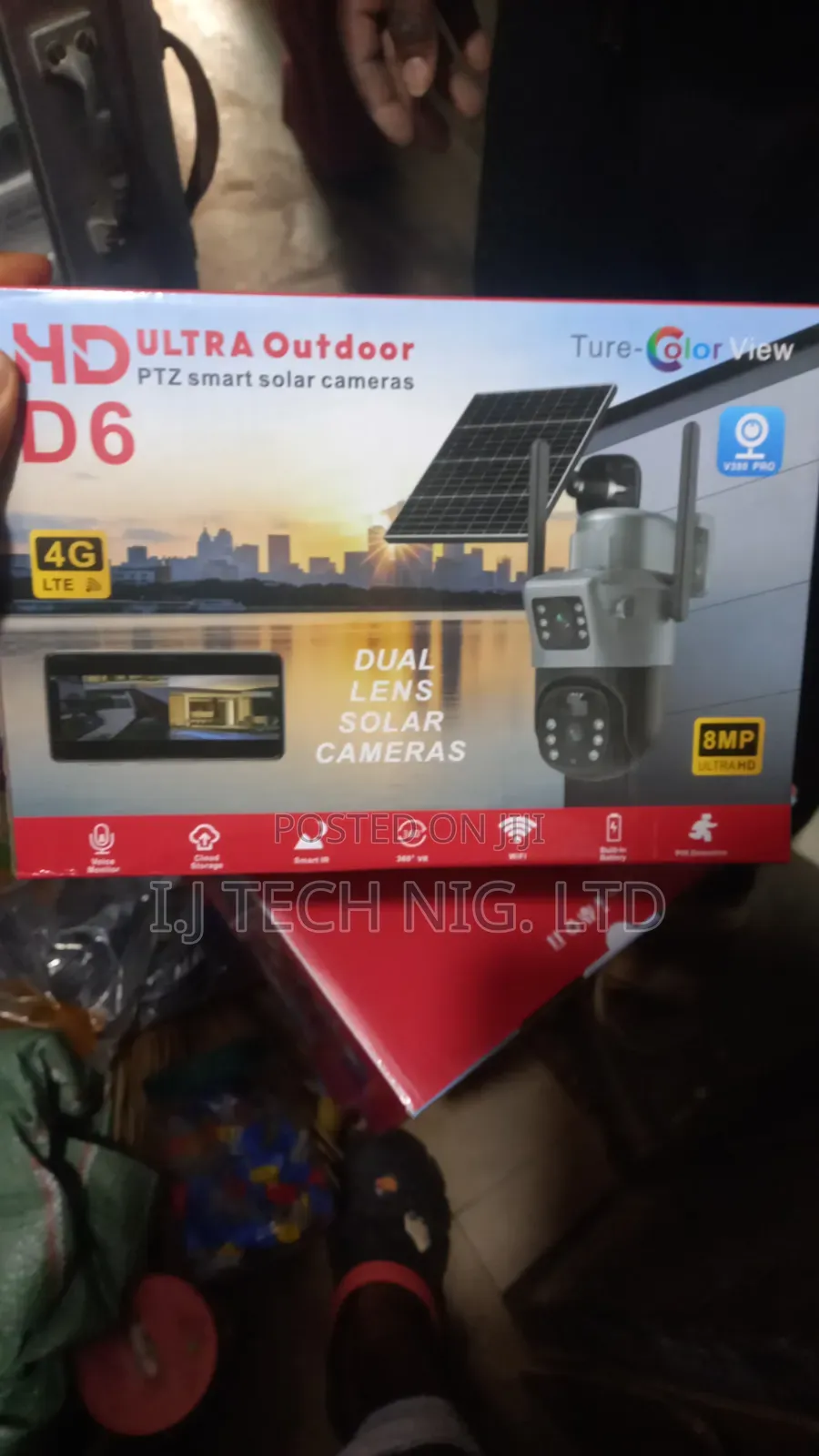 V380 4g 2 Screen Solar Camera.