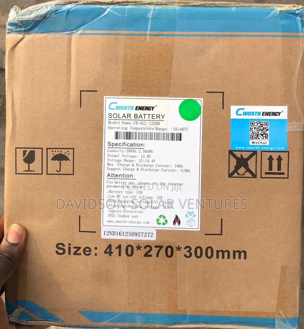 12v 2.5kwh Cworth Lithium Ion Battery