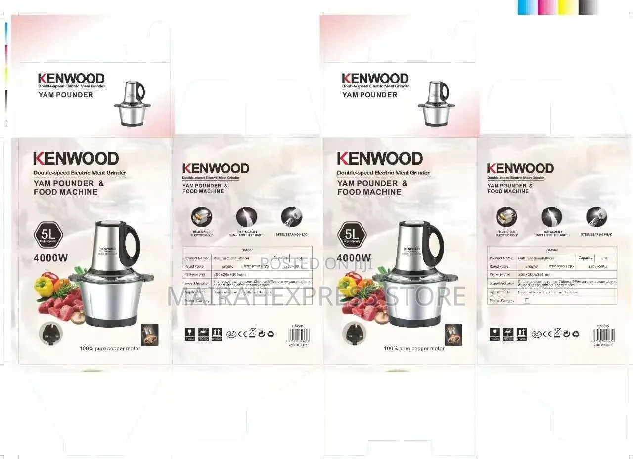 5L Double Speed Kenwood Yam Pounder/Food Processor (4000w) 2st7