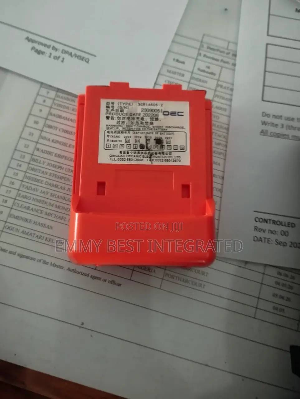McMurdo LTB3 Lithium Battery (Part Number: 84-210