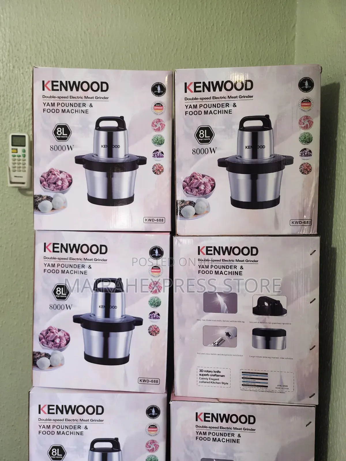 8000watt 8L Kenwood Food Processor/Yam Pounder 2st7