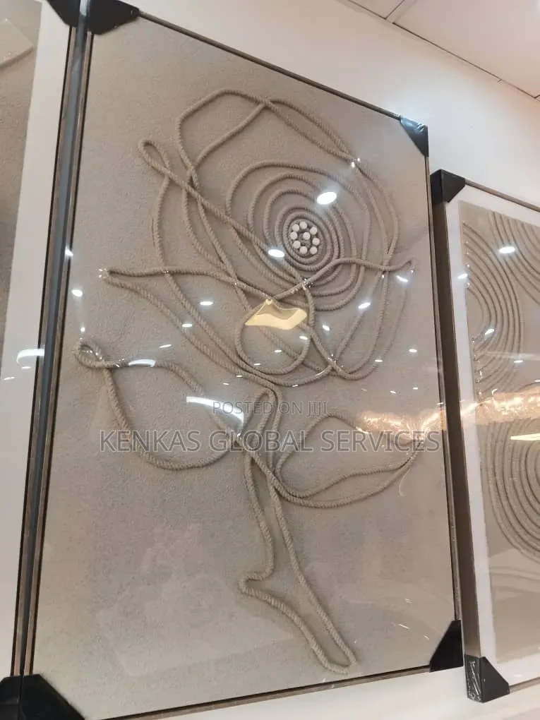 Modern Abstract Rope Flower Wall Mart