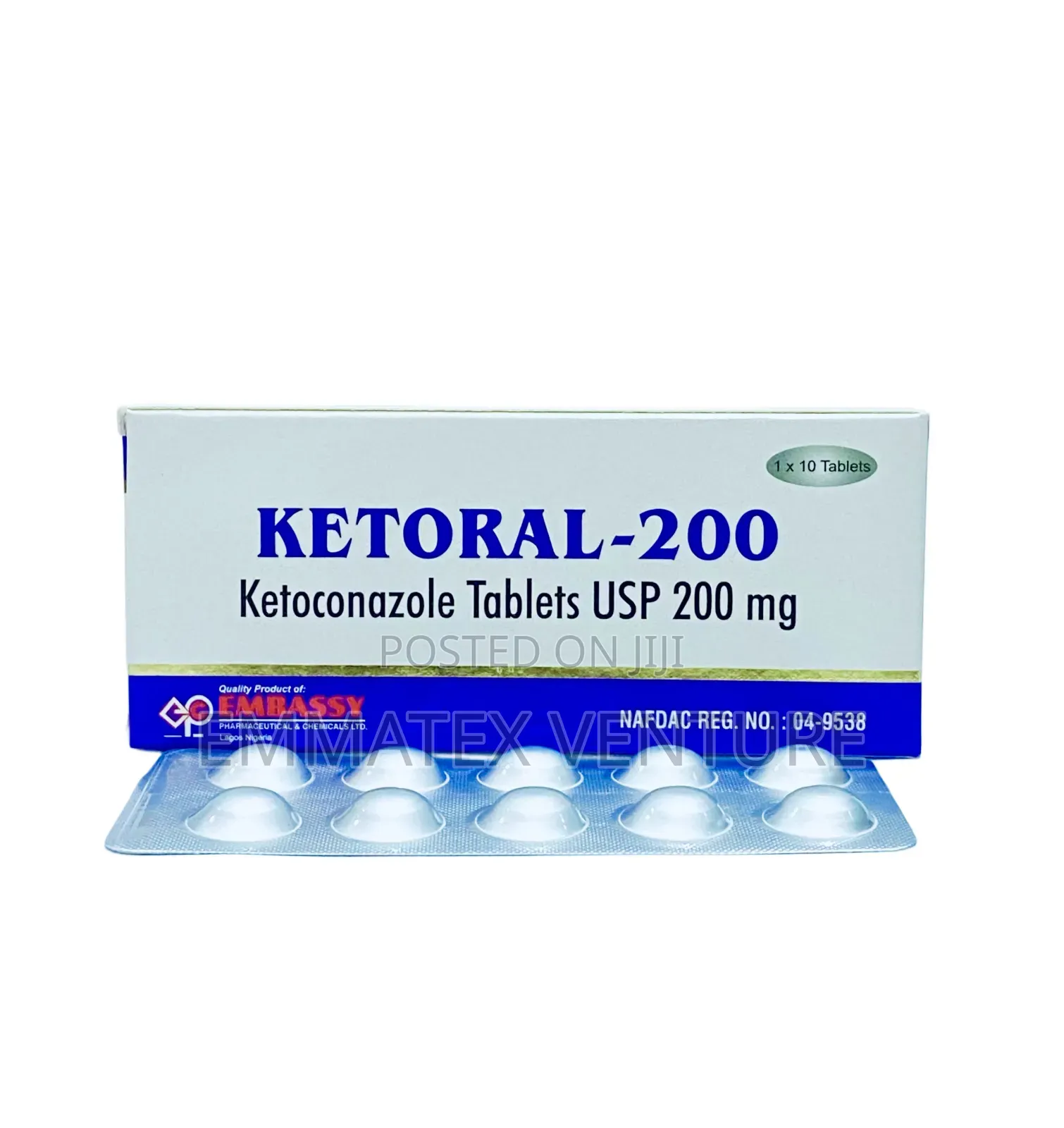 Ketoral Tablet 200mg (Ketoconazole) X10