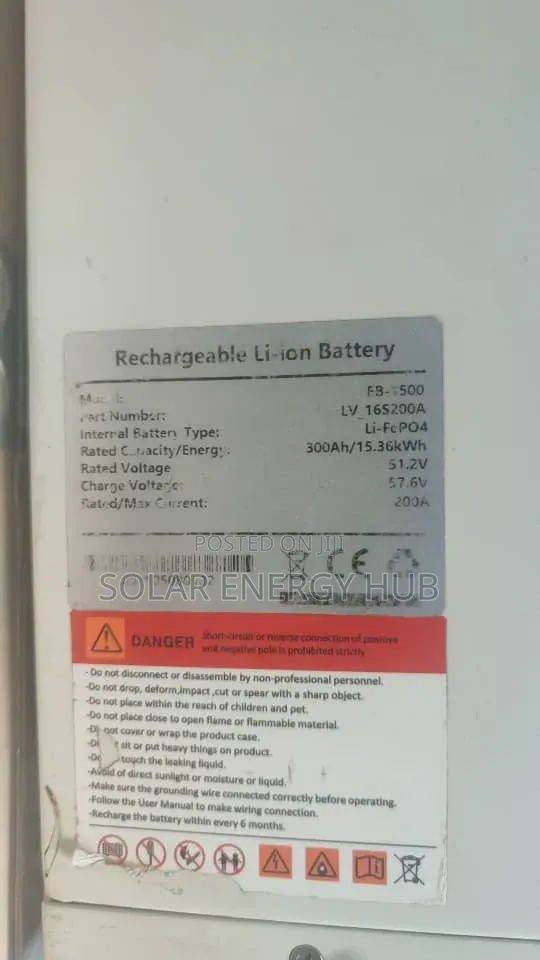 15w/48v Luxsun Lithium Battery