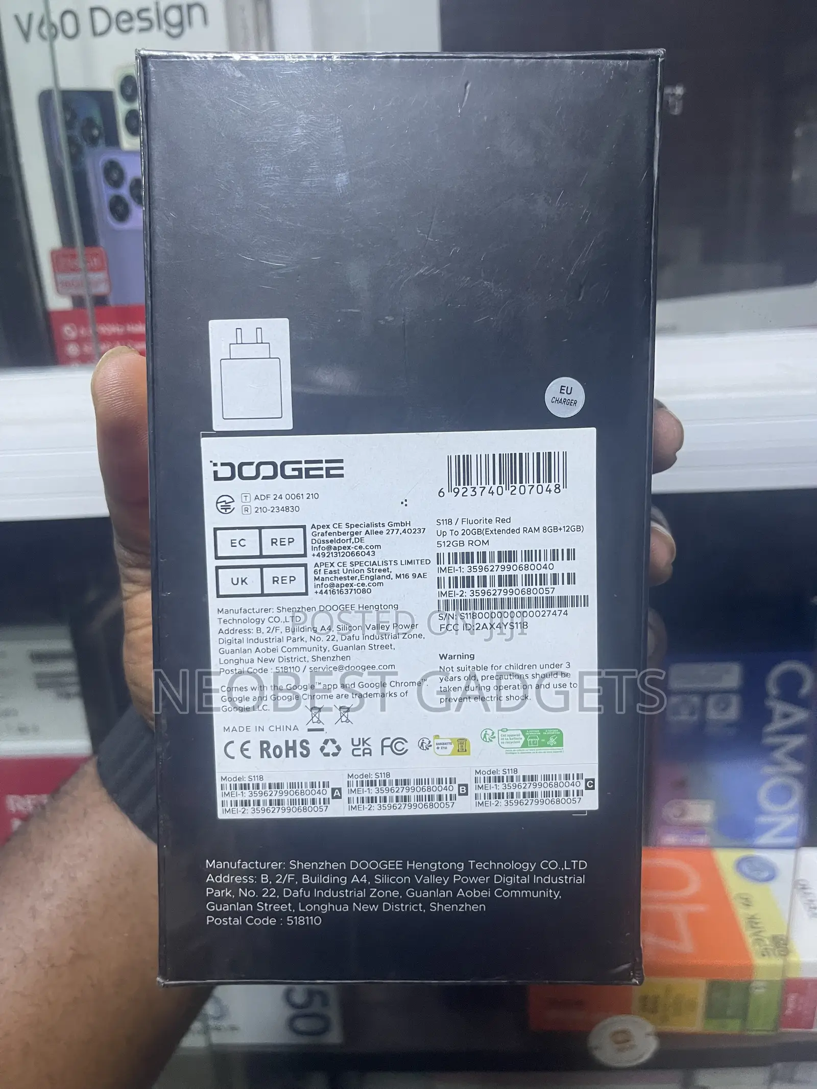 New Doogee S118 512 GB Red