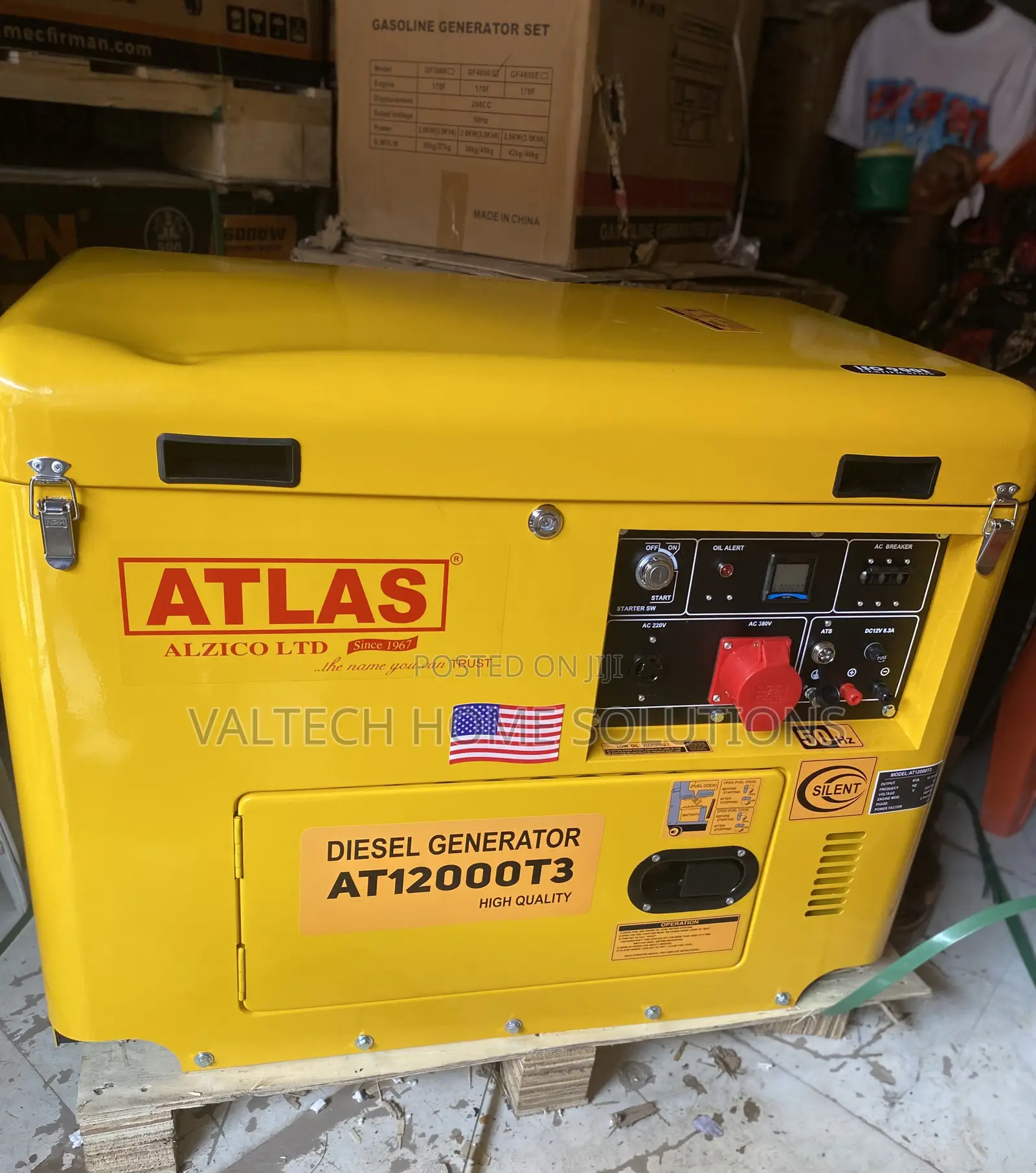 Premium 15KVA Atlas 3-Phase Generator With 100% Copper Alternator