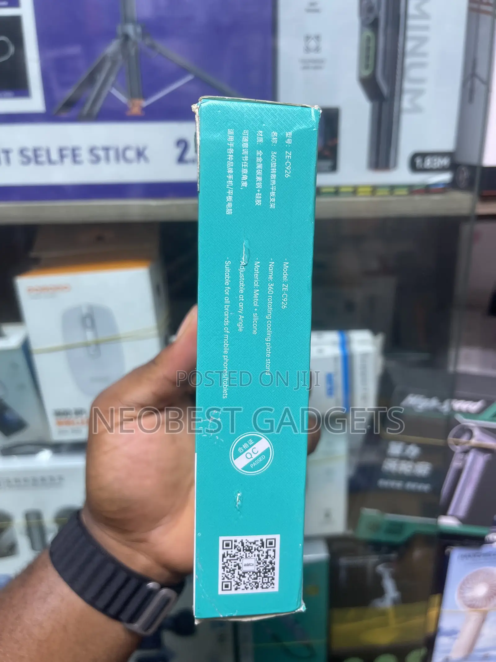 Brand New ZEQi 360° Alloy Flat Desktop Phone Stand