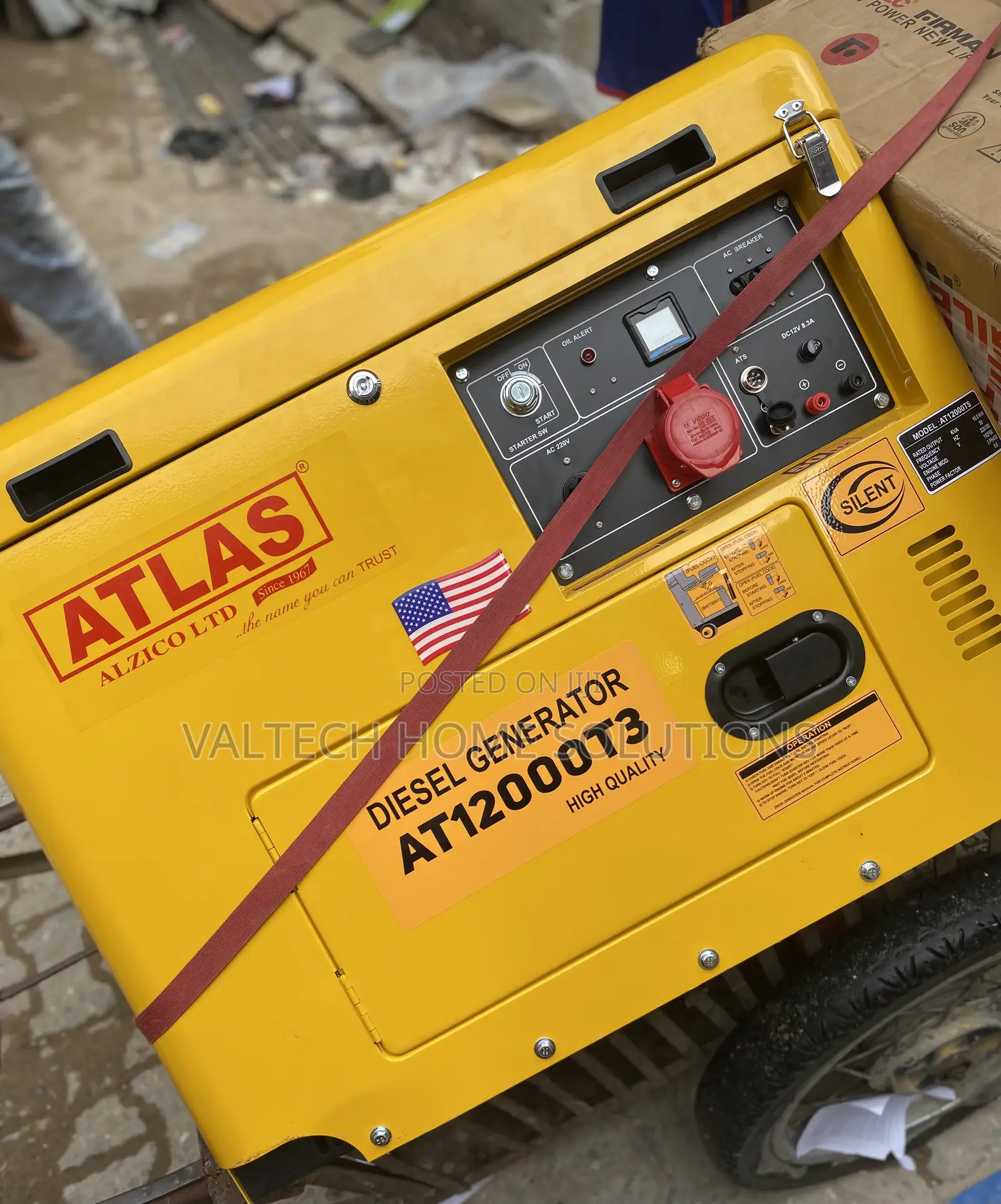 Reliable Atlas 15KVA Silent Diesel Generator for Homes Businesses