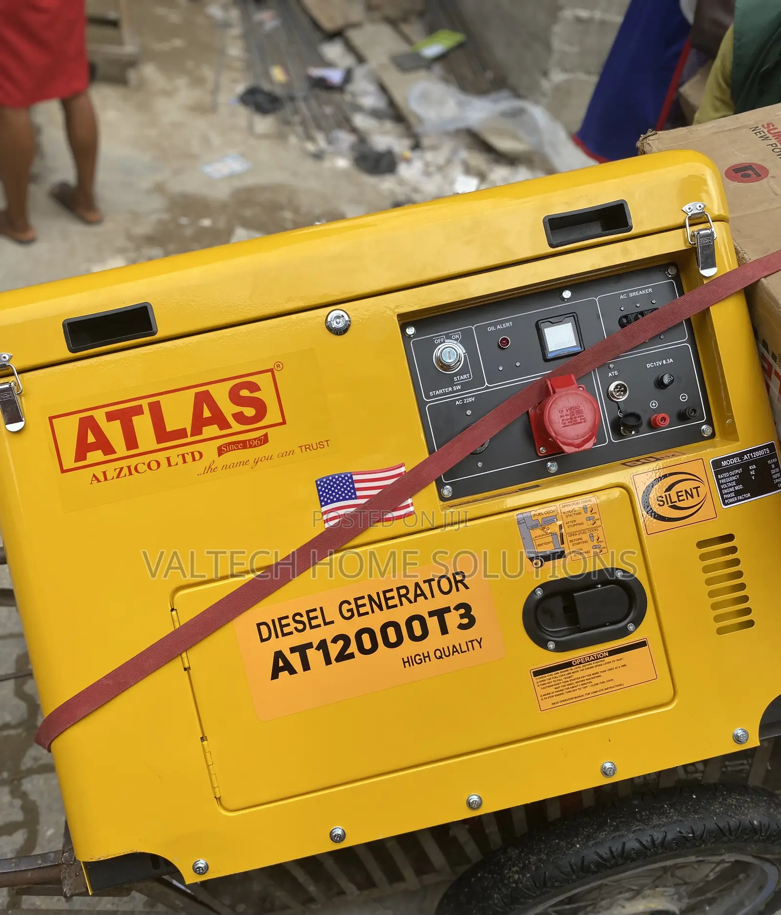 Reliable Atlas 15KVA Silent Diesel Generator for Homes Businesses
