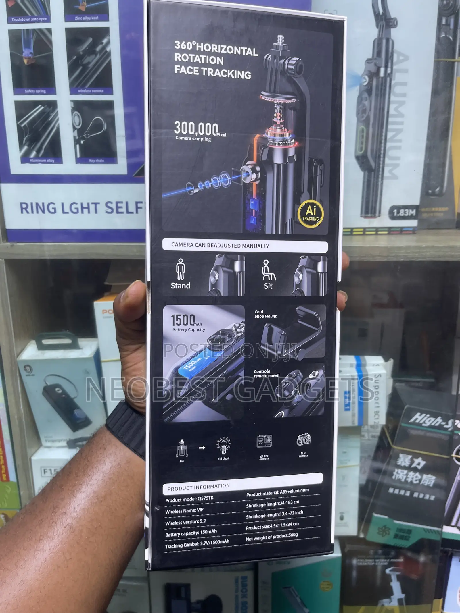 Brand New Q575TK AI Tracking Auto-Open Phone Holder