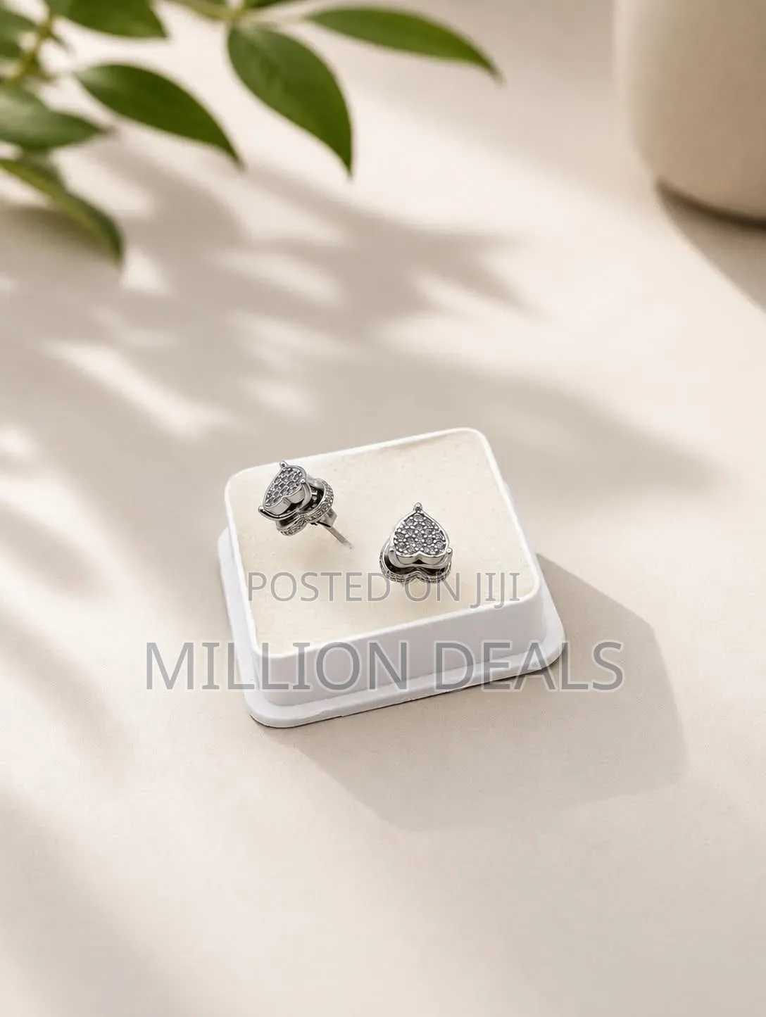 2026 Ski Hoop Men's Silver Earrings