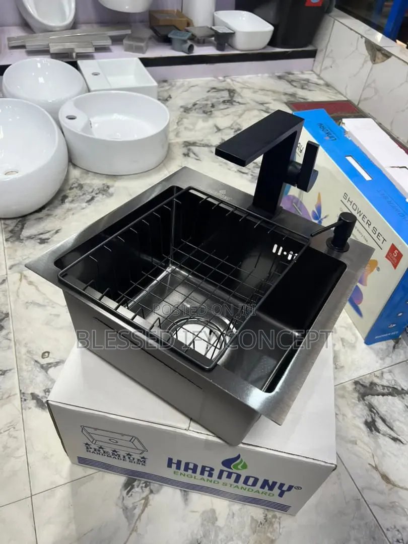 Quality Single Bowl Kitchen Sink,Gold, Black and Stainless