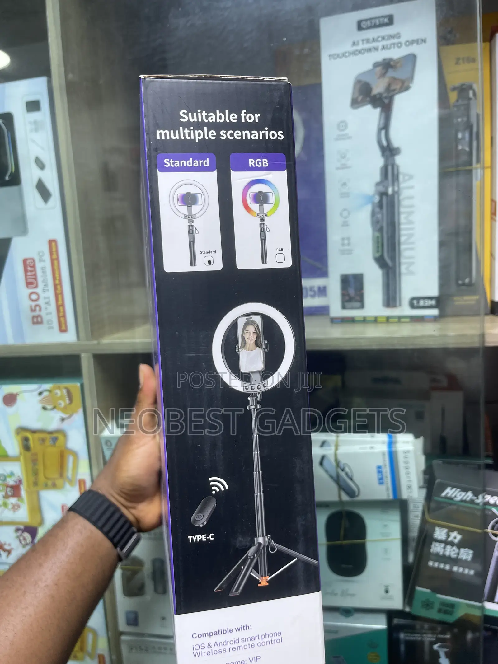 Brand New P61Q Aluminum Ring Light Selfie Stick